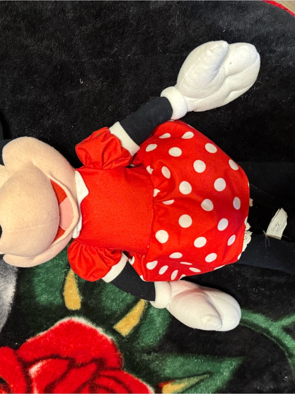 Disney Minnie Mouse Plush in Red and White Polka Dot Dress
